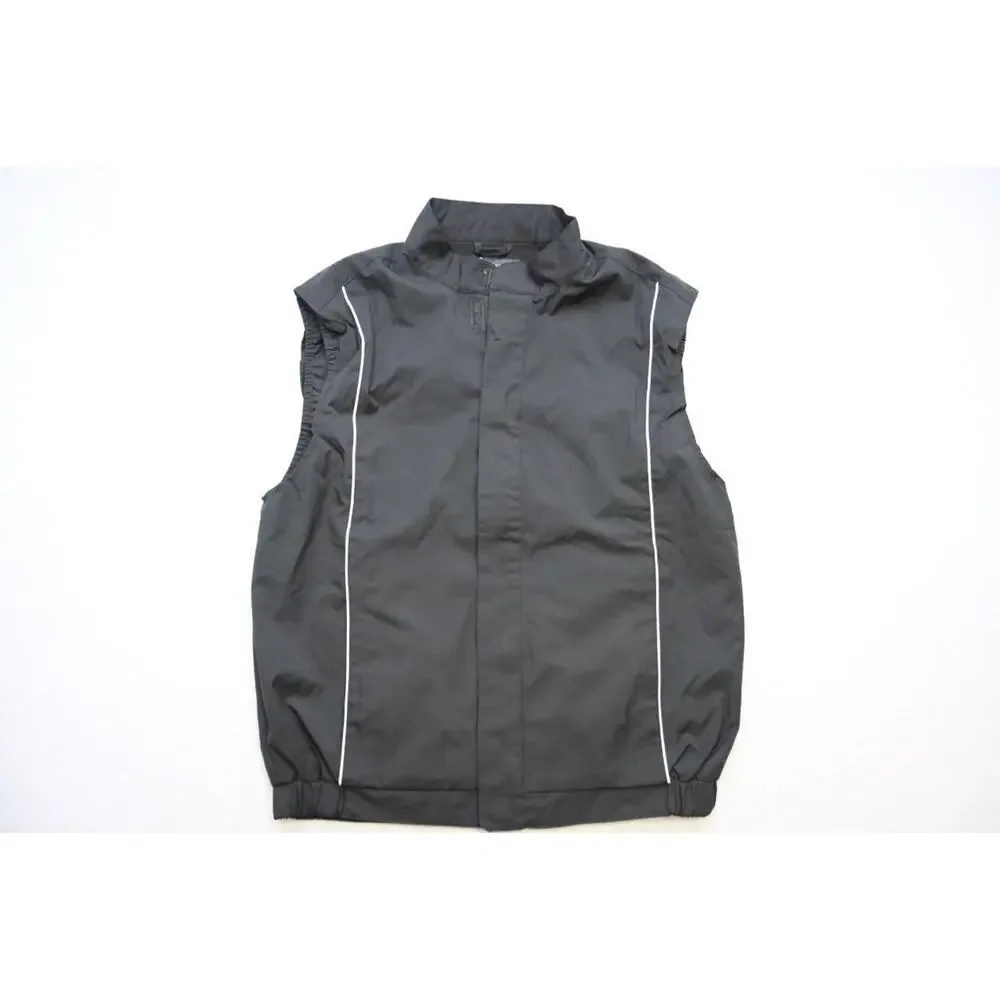 Galway Bay Golf Windbreaker Vest Jacket Full Zip Black‎ Mens Size Medium